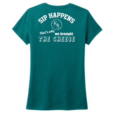 Ladies Triblend Tee - Sip Happens Thumbnail