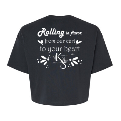 Ladies Jersey Crop Tee - Rolling in Flavor Thumbnail