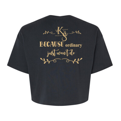 Ladies Jersey Crop Tee - Ordinary Just Won't Do Thumbnail