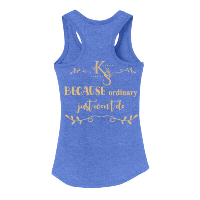 Ladies Triblend Racerback Tank - Ordinary Just Won't Do Thumbnail