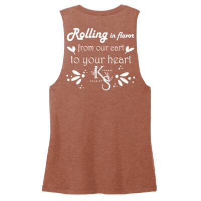 Ladies Triblend Muscle Tank - Rolling in Flavor Thumbnail