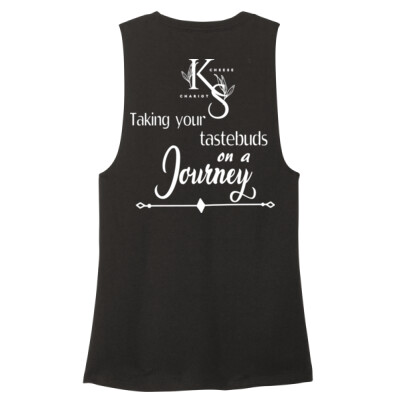 Ladies Triblend Muscle Tank - Tastebuds Thumbnail