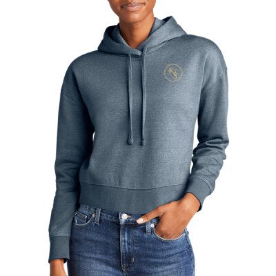 Ladies Cropped Fleece Hoodie - KS Logo Thumbnail